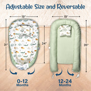 Baby Lounger - Green Crocodile