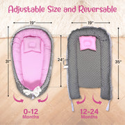 Baby Lounger - Rose Stripes