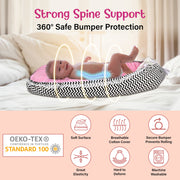 Baby Lounger - Rose Stripes