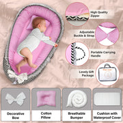 Baby Lounger - Rose Stripes