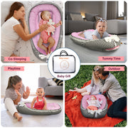 Baby Lounger - Rose Stripes