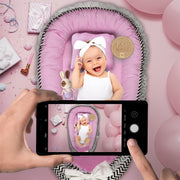 Baby Lounger - Rose Stripes